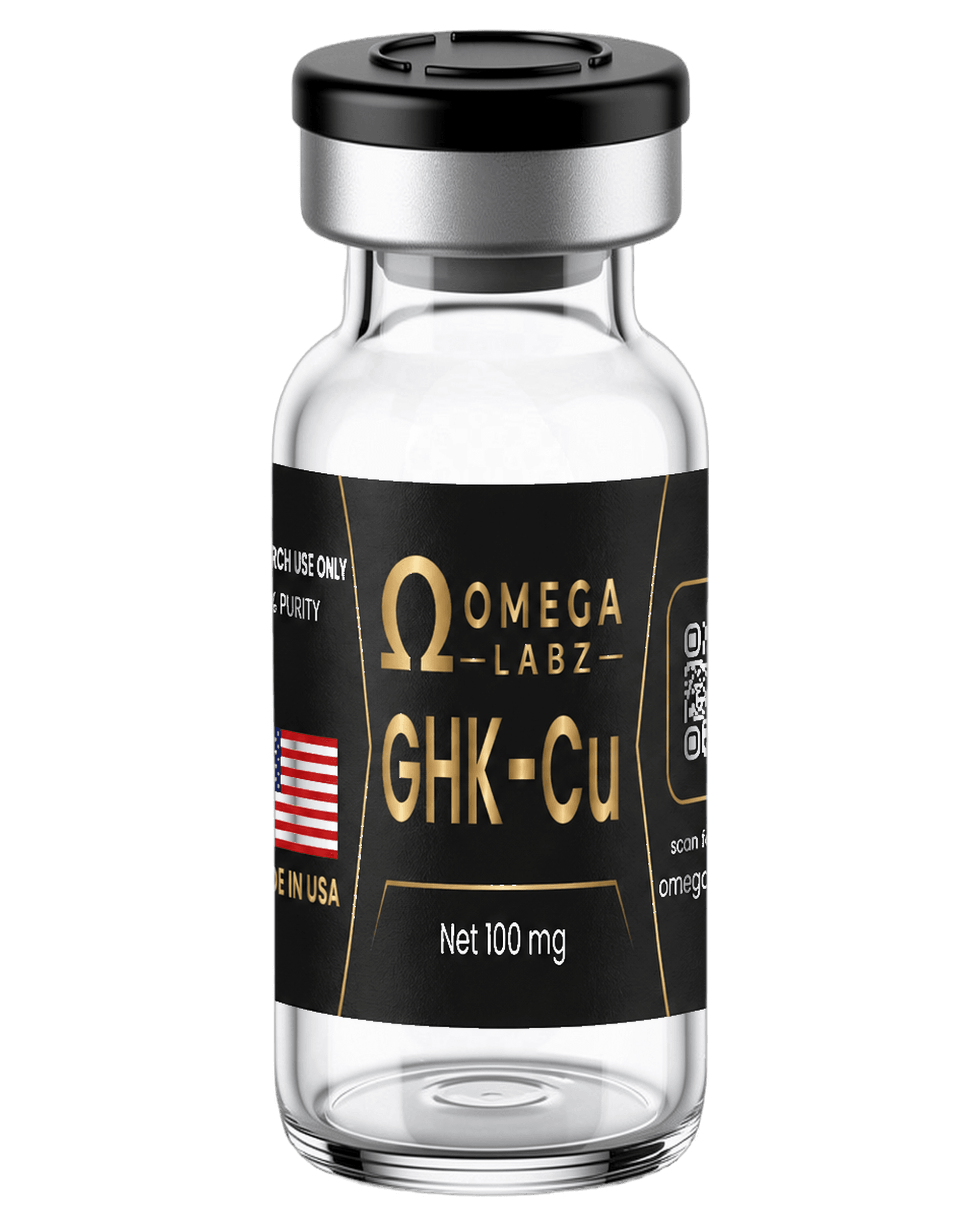 GHK-Cu OmegaLabz research bottle