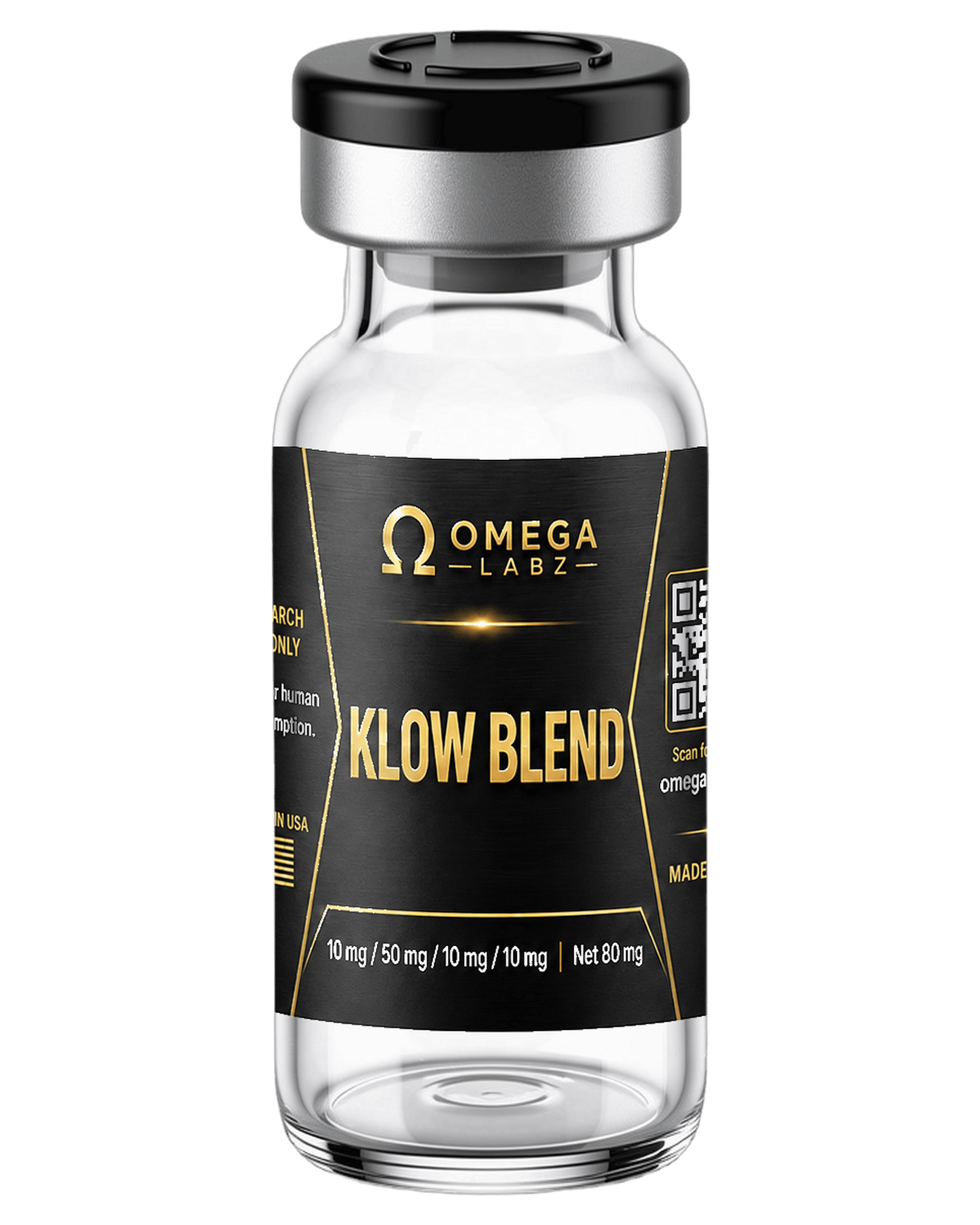 KLOW Blend OmegaLabz research bottle