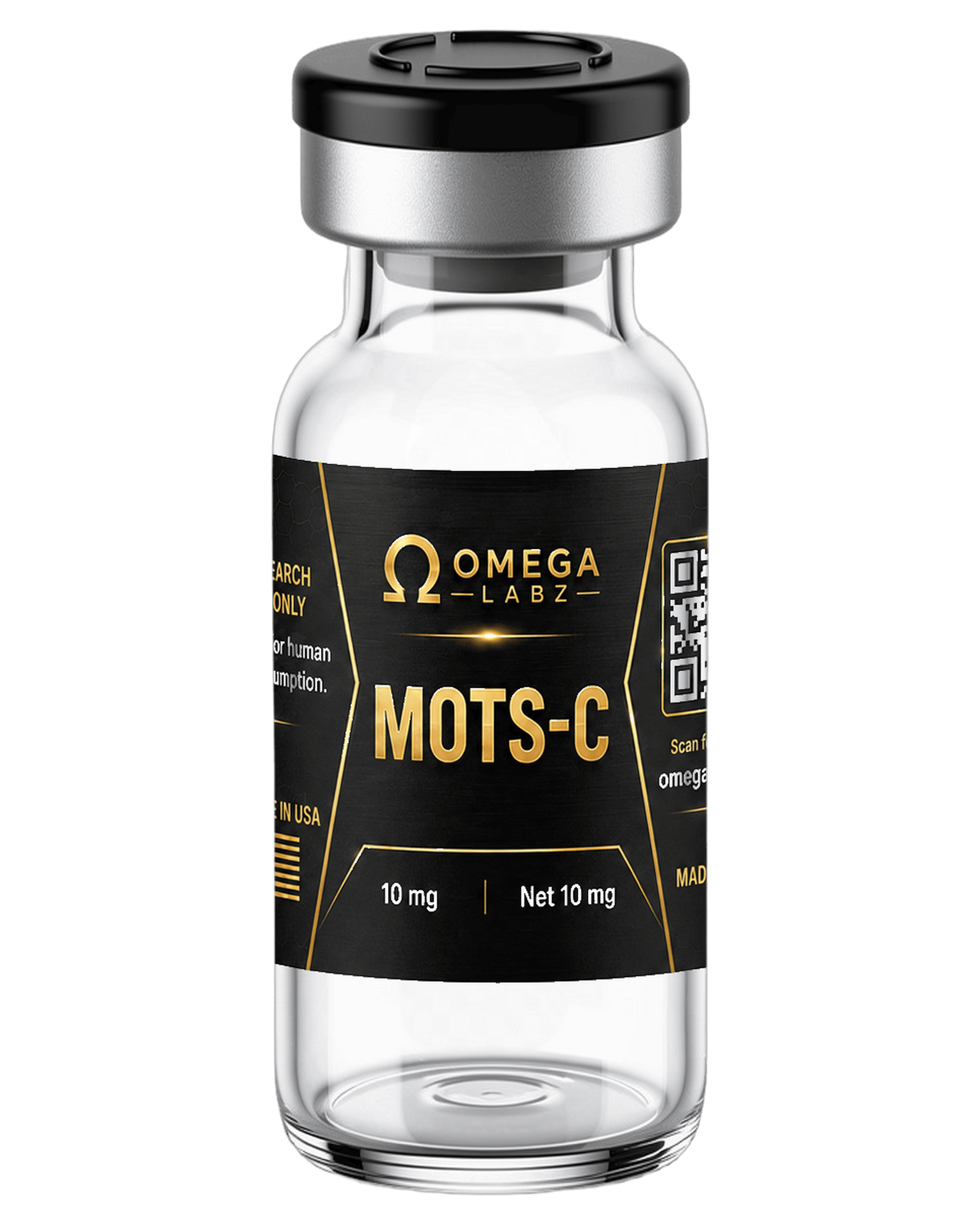 MOTS-c (10 mg) OmegaLabz research bottle